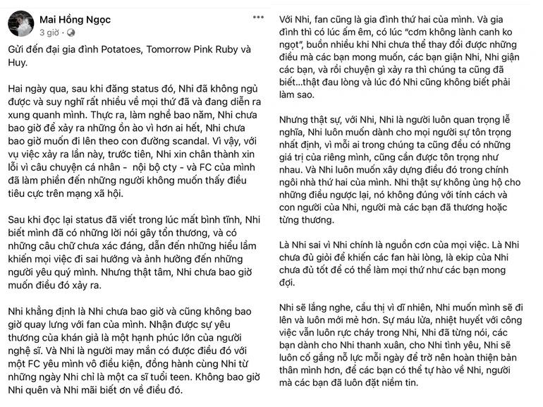 Tiên Tiên đăng lại bài viết gốc, ẩn ý chưa từng đá xéo Đông Nhi-2