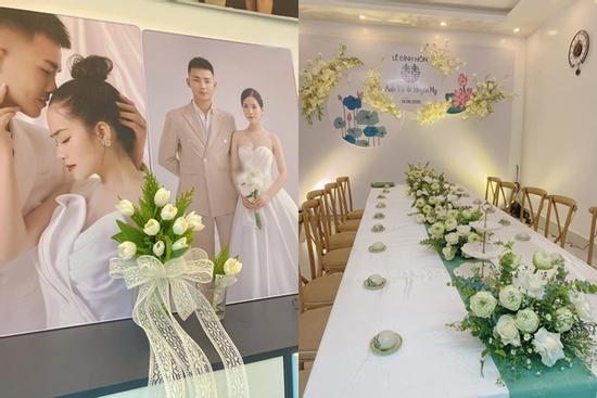 Bồ cũ Quang Hải tổ chức đính hôn sang xịn với bạn trai nổi tiếng