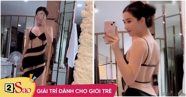 Passionate about being bold, Ngoc Trinh revealed a sensitive point when trying on clothes