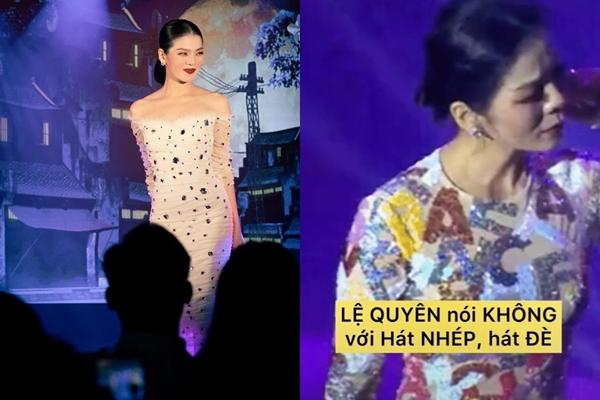 Having sound problems, Le Quyen handled it so that she wouldn’t have to lip-sync