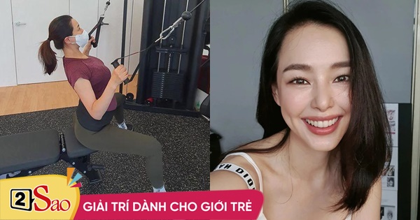 Pregnant at the age of 39, Miss Honey Lee is still actively keeping in shape