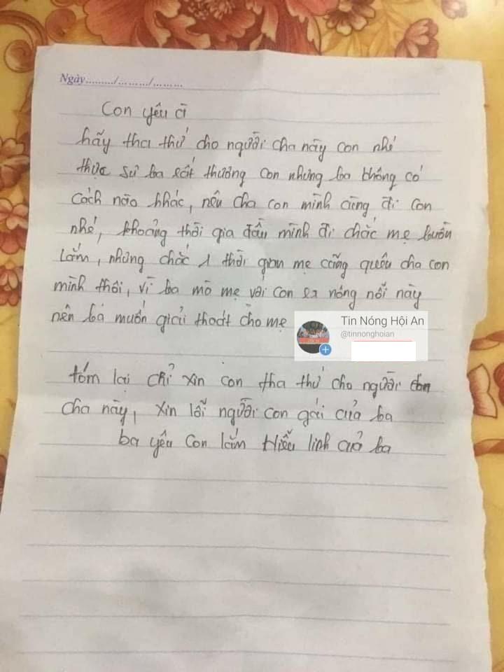 Quặn lòng 2 bức thư người bố để lại trước khi ôm con nhảy sông-5