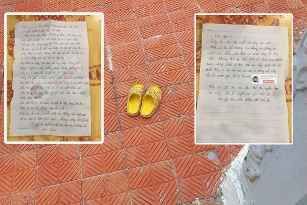 Heartbroken 2 letters the father left before hugging the child to jump in the river