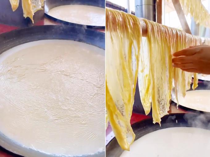 Làm tàu hũ ky như phơi quần áo-1