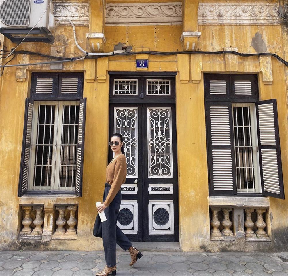 Hà Tăng mix đồ chuẩn không cần chỉnh với tông màu be-4