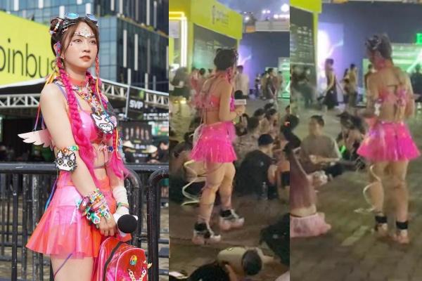 Lê Bống mặc thứ quái dị gì đi dự thảm đỏ sự kiện thời trang vậy?-9