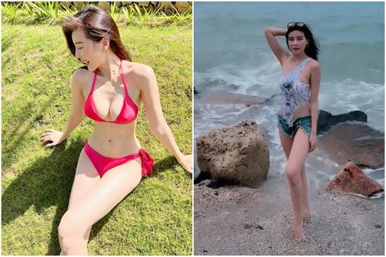 Thiếu úy Hạ Lam 'Bão Ngầm' gây sốt với bikini bạo hết phần thiên hạ