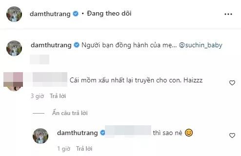 Đàm Thu Trang nói gì khi con gái bị chê mồm xấu giống mẹ-4
