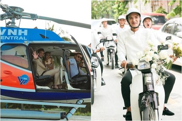 Vietnamese stars welcome the bride without touching the goods: After running out of helicopters, go to dream