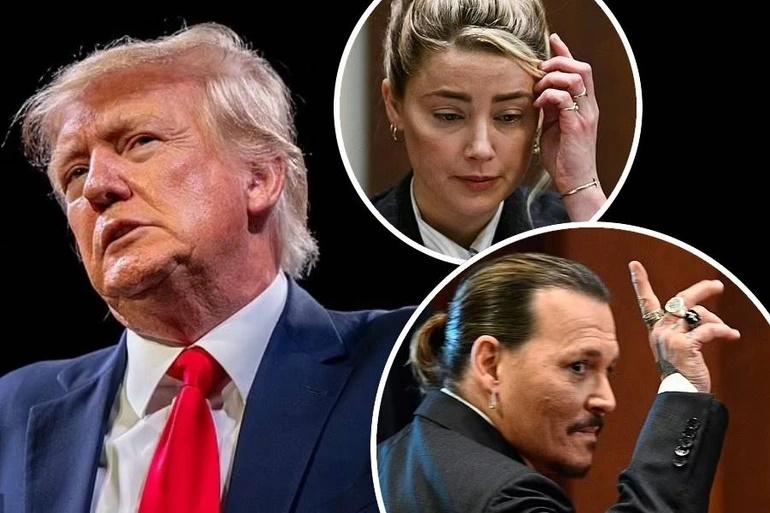 Former US President Donald Trump talks about Johnny Depp - Amber Heard-1