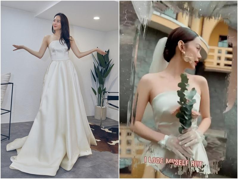 Cận cảnh những bộ váy trong ảnh cưới của Minh Hằng-4