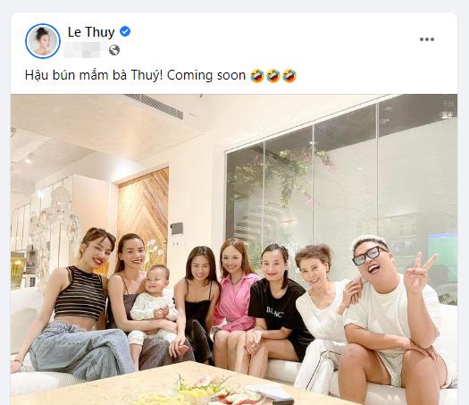 Con trai Hà Hồ hớn hở ra mặt khi ngồi bên dàn mỹ nhân Vbiz-1