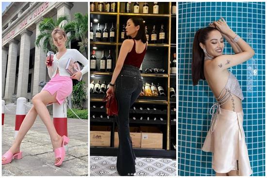 Lệ Quyên chăm tạo dáng khoe vòng 3 - Thúy Ngân lên đồ tôn da phát sáng