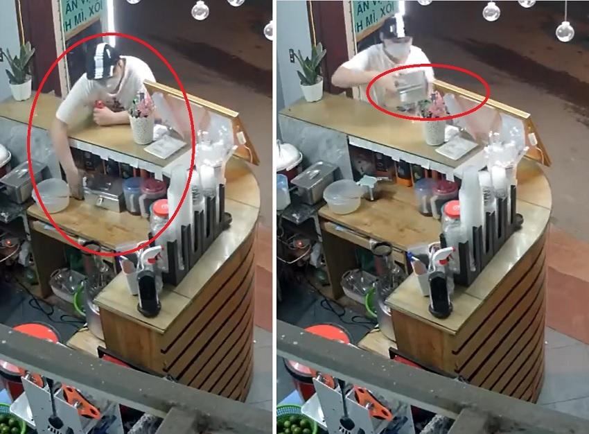 Clip: Ăn trộm xong, thanh niên thản nhiên bỏ đi như kẻ vô tội-1