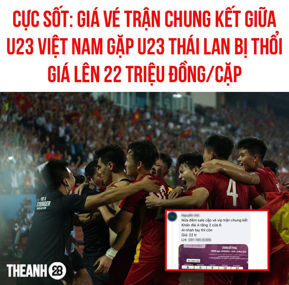 Sốc: Giá vé trận chung kết U23 Việt Nam - Thái Lan bị đẩy 22 triệu/cặp-3