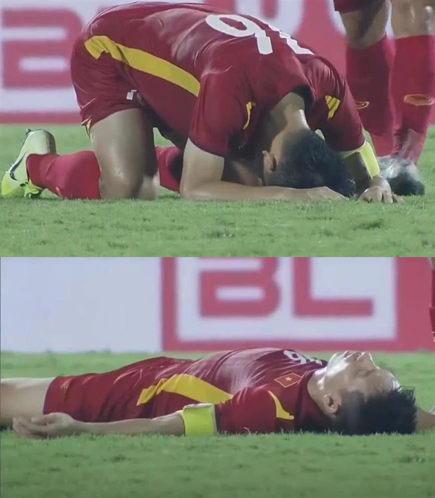 Hùng Dũng đổ gục xuống sân sau trận thắng, bà xã tiết lộ điều bất ngờ-1