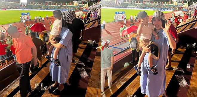 Hùng Dũng đổ gục xuống sân sau trận thắng, bà xã tiết lộ điều bất ngờ-4