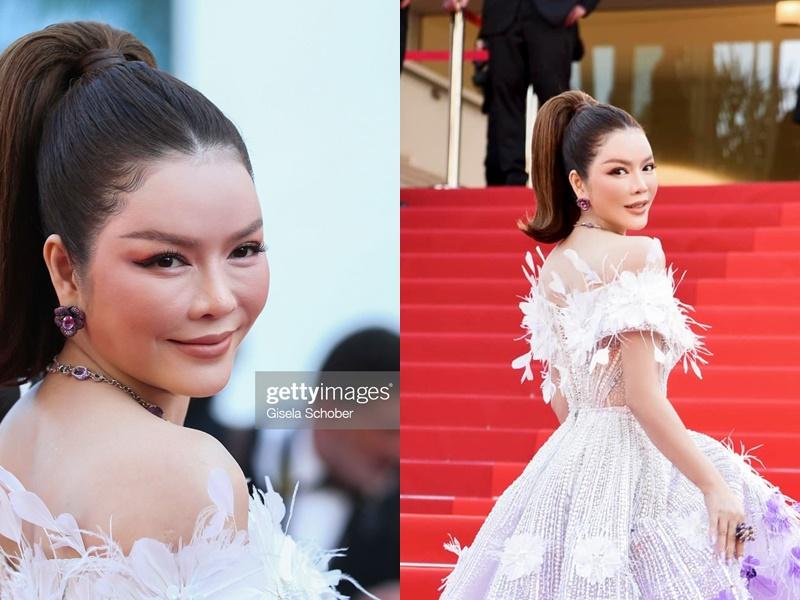 Ống kính quốc tế phơi bày nhan sắc thật Lý Nhã Kỳ tại Cannes-14