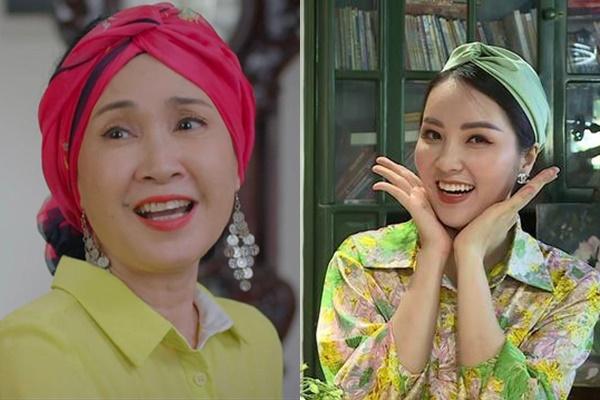 MC Thuy Van cosplays mother-in-law, People’s Artist Lan Huong
