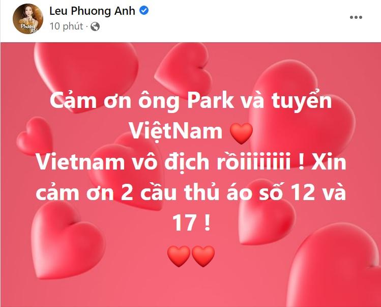 Sao Việt ăn mừng U23 Việt Nam: Nam Thư khô máu sân Mỹ Đình-10