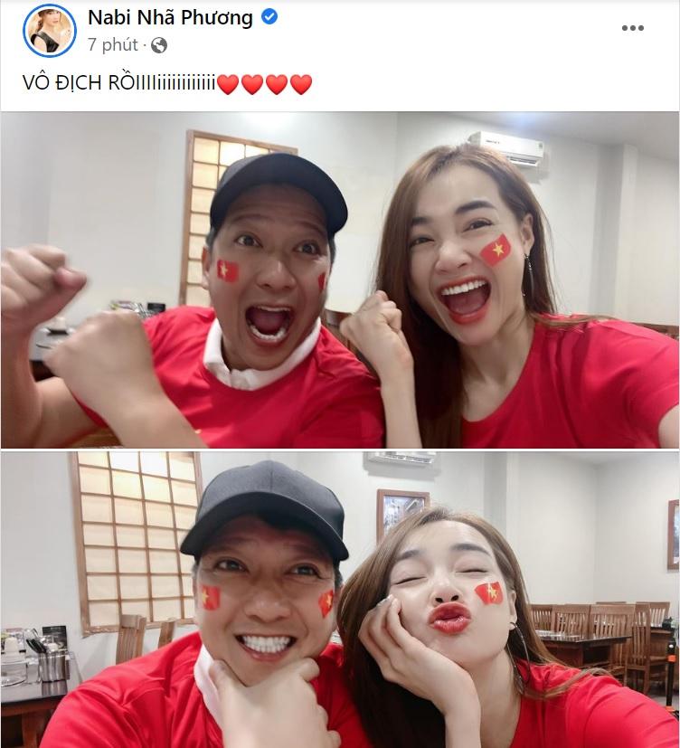 Sao Việt ăn mừng U23 Việt Nam: Nam Thư khô máu sân Mỹ Đình-7