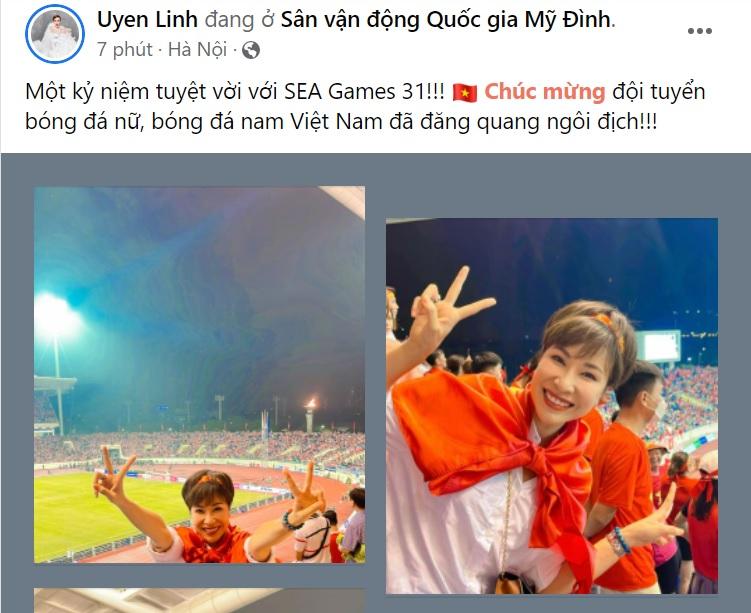Sao Việt ăn mừng U23 Việt Nam: Nam Thư khô máu sân Mỹ Đình-3