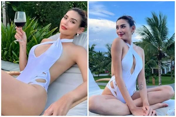 Võ Hoàng Yến chật vật đu dây trên giày cao gót ở Miss Universe Vietnam-8