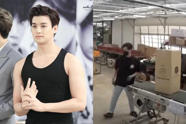 Korean male singer Eli U-Kiss works as a delivery man for a living