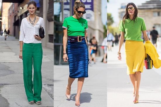 Công thức mix đồ với màu xanh lá cực trẻ trung mùa hè