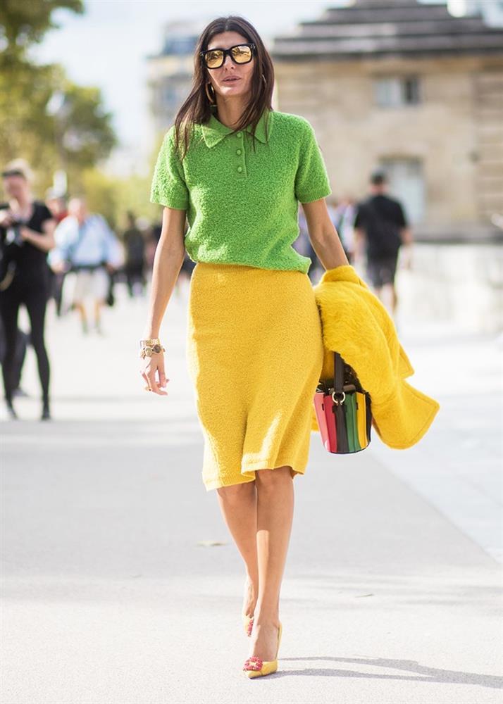 Công thức mix đồ với màu xanh lá cực trẻ trung mùa hè-7