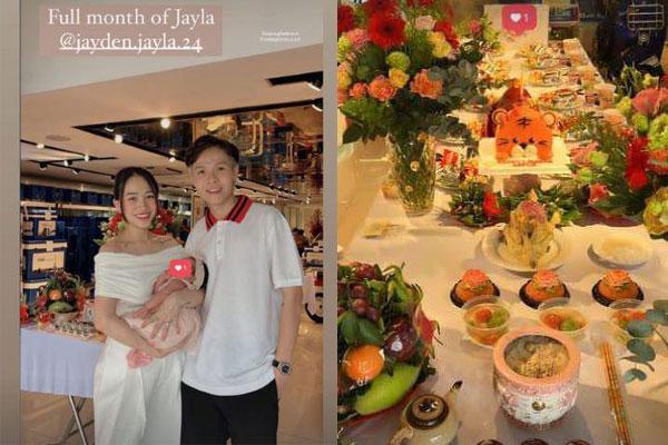 Full-month lavish, rich kid party of Minh Plastic’s granddaughter