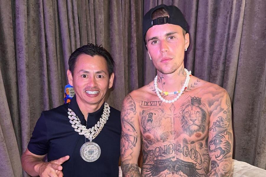 Johnny Dang makes diamond teeth for Justin Bieber