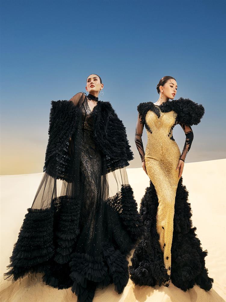 Võ Hoàng Yến có thể đánh bại Triệu Vy khi diện chung thiết kế?-3