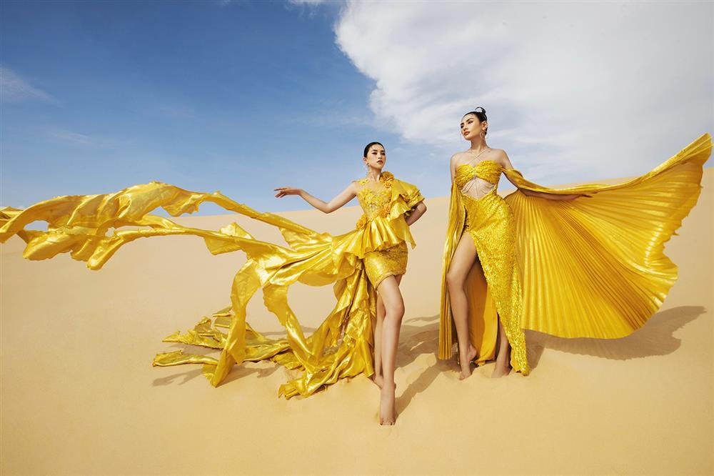 Võ Hoàng Yến có thể đánh bại Triệu Vy khi diện chung thiết kế?-5