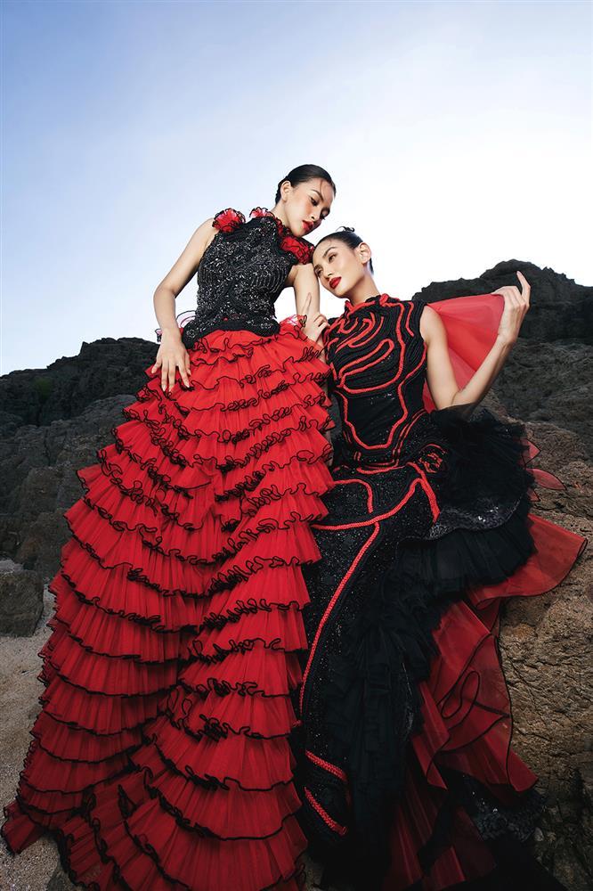 Võ Hoàng Yến có thể đánh bại Triệu Vy khi diện chung thiết kế?-6