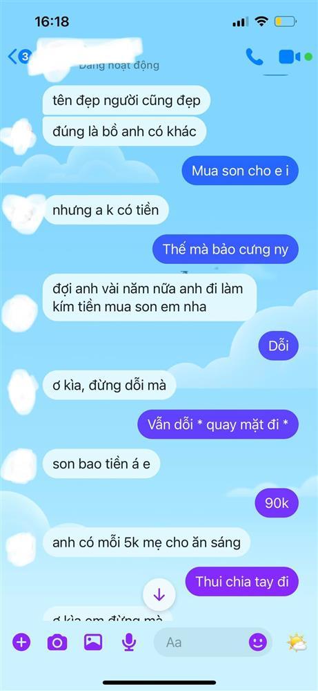 Thanh niên nhịn ăn sáng 20 ngày mua son cho bồ vẫn bị bé đá đít-2