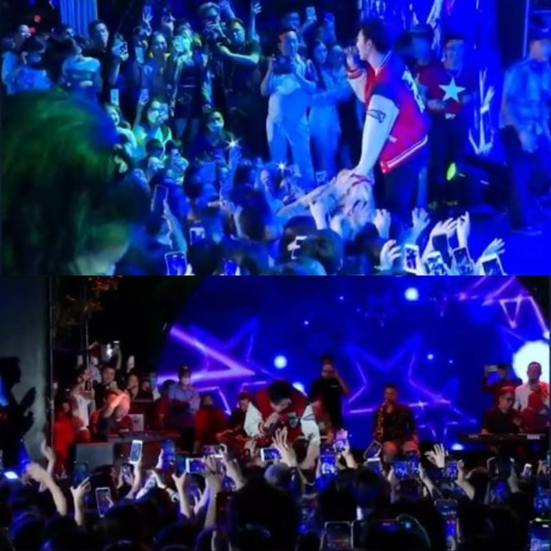 Khán giả giật tay Erik ngã nhào, ai ngờ làm lộ bí mật ca sĩ hát nhép-3