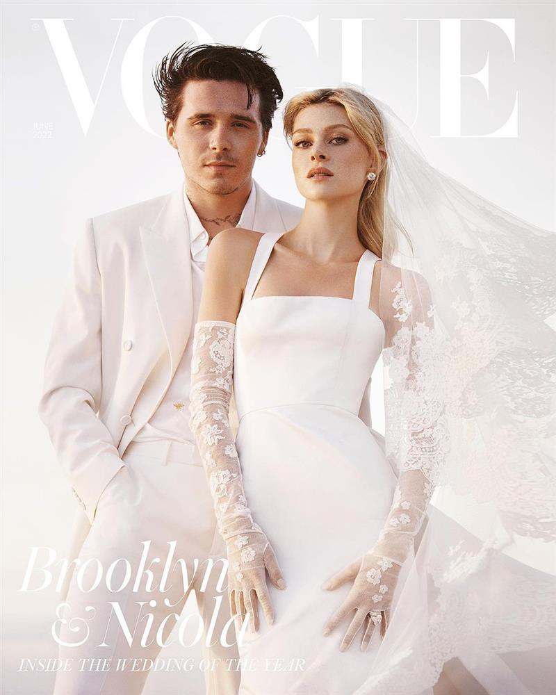 Brooklyn Beckham lôi thôi trong ảnh cưới lên bìa tạp chí