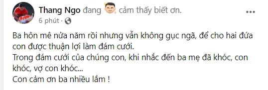 Cưới Hà Thanh Xuân, Vua cá Koi hé lộ lý do bố vắng - mẹ khóc-6