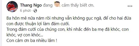 Lý do bố vắng, mẹ khóc trong đám cưới Vua cá Koi - Hà Thanh Xuân-6