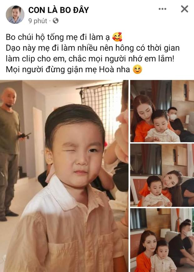 Quý tử Hòa Minzy khóc níu chân mẹ, dân mạng tràn vào xót xa-8