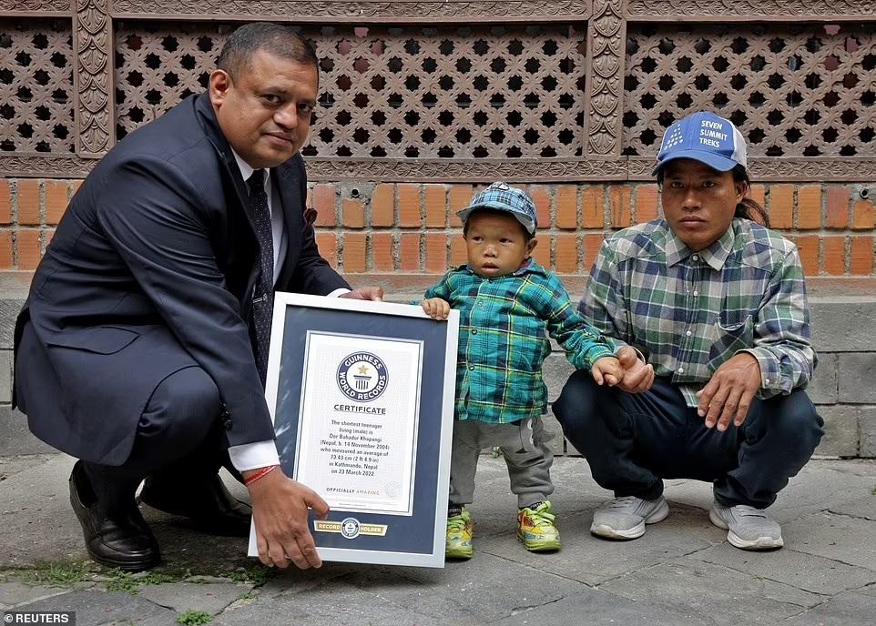 Nepal's shortest man sets a Guinness World Record