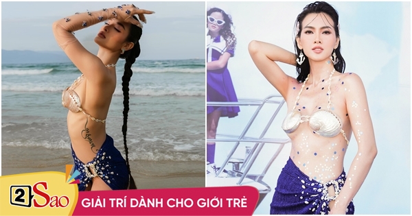 Phương Trinh Jolie hớ hênh điểm nhạy cảm khi mặc bikini tiên cá