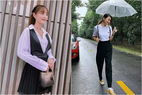 Learn from 10 Vietnamese beauties who mix clothes with beautiful black bibs