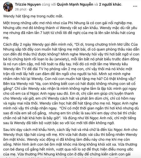 Sau khi mẹ mất, con gái Phi Nhung chiến thắng bệnh rối loạn lo âu-2