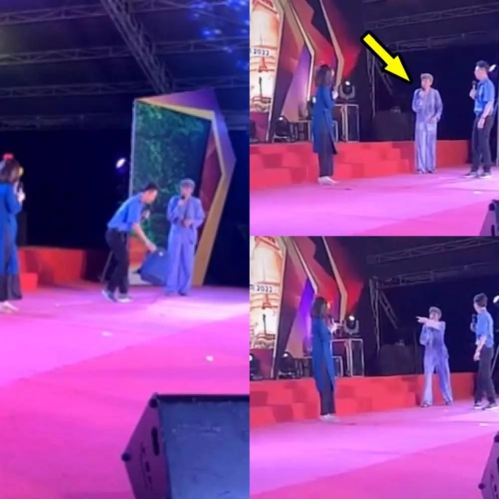 There were many clips of Hoai Linh being estranged when she returned to the comedy village-4