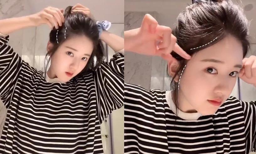 Nàng mặt tròn học ngay Triệu Lộ Tư 5 kiểu buộc tóc cực xinh-2