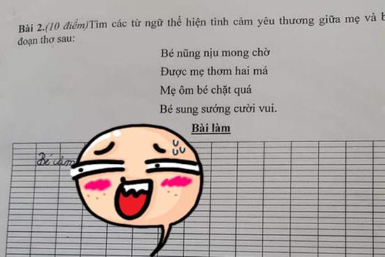 Viết văn thể hiện tình cảm với mẹ nhưng học trò miêu tả… lạ ghê