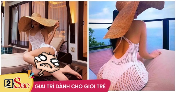 Tra Ngoc Hang wears a bikini loosely, checking sensitive areas