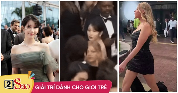 What did the French influencer say after shoving IU on the Cannes red carpet?